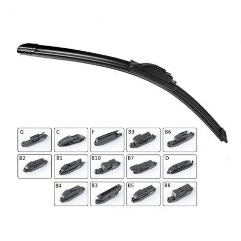 General wiper new multi-functional vehicle boneless rear wiper rubber strip all model general wiper