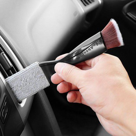 Car air conditioner air outlet cleaning brush car washing interior cleaning tool brush interior dust removal brush soft hair