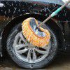 Long handle soft hair car washing brush telescopic mop milk silk wax brush nano dust remover car duster car washing tool