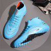 Vibration foot high top football shoes men's rubber broken nail bottom artificial grass shoes agent wholesale