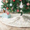 Cross border new pure white Sequin Tree Skirt Snowflake Christmas Tree Skirt Christmas tree base Decoration Christmas decorations