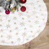Cross border new pure white Sequin Tree Skirt Snowflake Christmas Tree Skirt Christmas tree base Decoration Christmas decorations