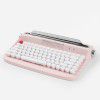 ACTTO Bluetooth wireless office typewriter touch keyboard tablet computer fashion retro round key cap English