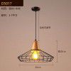 Loft creative single head iron pot cover simple restaurant lighting American retro Nordic Industrial wine bar Chandelier