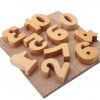 Manufacturers wholesale beech children's wooden toys digital ornaments wholesale wooden crafts DIY letter creativity