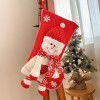 Christmas sock bag knitting three-dimensional Santa Snowman Gift Bag Christmas Eve candy socks children's Christmas gift socks