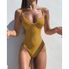 new foreign trade cross-border swimsuit women Europe and America Amazon hot pure color women sexy swimsuit women one piece