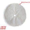Cross border new pure white fluffy Christmas Tree Skirt ornaments holiday decorations falling water roll bundle wool Tree Skirt