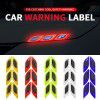 Automobile anti-collision strip leaf plate reflective sticker side air outlet head cover luminous warning reflective sticker vehicle reflective sticker