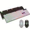 Shibadu D280 wired keyboard and mouse set, Internet cafe, Internet bar, game, waterproof medium plate, luminous key and mouse set