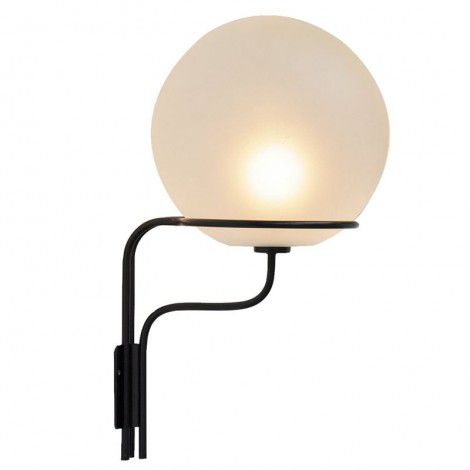 Simple modern round glass wall lamp living room bedroom bedside lamp Nordic spherical creative minimalist designer lamp