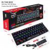 New hxsj61 key game film keyboard RGB light mini keyboard multiple shortcut key combinations factory stock