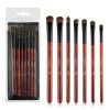 7 makeup brush sets, portable horsehair eye shadow brush, eye makeup brush, beauty tools, available in four colors