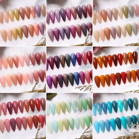 Elano 9-color small set series nail polish glue ice transparent color nail polish glue set special phototherapy nail polish glue for nail salon