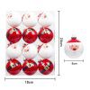Amazon New Boxed Christmas ball set 6cm12pcs electroplated plastic painted ball Christmas tree pendant Decoration