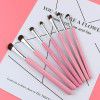 7 makeup brush sets, portable horsehair eye shadow brush, eye makeup brush, beauty tools, available in four colors