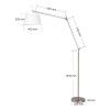 Simple long arm industrial wind adjustable wall lamp cross-border sofa table lamp Italian straw hat LED floor lamp