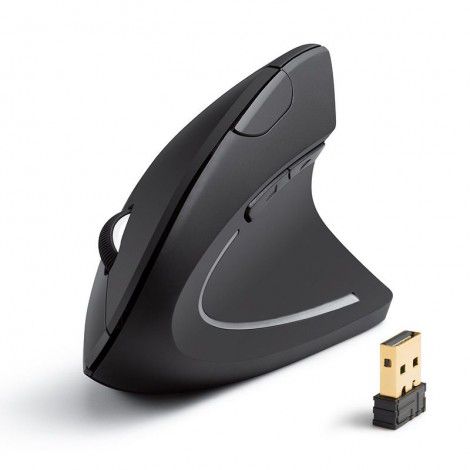 Vertical mouse wireless mute ergonomic designer business office game hand side vertical grip vertical