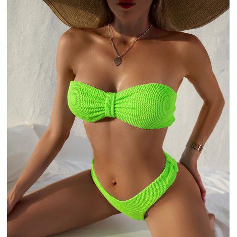 new bikini European and American swimwear sexy bikini high waist split women's swimwear