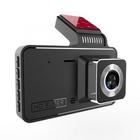 New 4-inch hidden dash cam front and rear dual lens 1080p touch IPS screen cross-border explosion