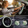 Wholesale cheap diving material automobile steering wheel cover, anti-skid, breathable, colorful pattern automobile steering wheel cover