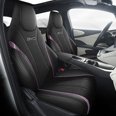 Dolphin car special cushion new breathable linen leather stitching BYD fully enclosed seat cover all seasons