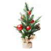 Cross border new Christmas decorations 40cm snow pine cone Mini Christmas tree desktop small Christmas tree decorations