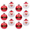 Amazon New Boxed Christmas ball set 6cm12pcs electroplated plastic painted ball Christmas tree pendant Decoration