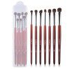 7 makeup brush sets, portable horsehair eye shadow brush, eye makeup brush, beauty tools, available in four colors