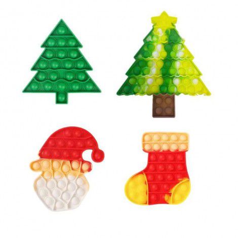 Cross border new Christmas series rat killing pioneer silicone toys I'm a master press bubble decompression puzzle toys