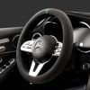 Car handle cover, suede steering wheel cover, decoration, winter all season general, winter anti-skid, sweat absorption, breathable, men and women
