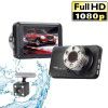 New dash cam dual lens DVR vehicle USB monitoring HD reversing image hidden recorder