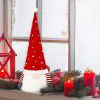 New Christmas decorations hanging legs forest people tree top decoration Christmas tree hanging red hat faceless doll tree top star