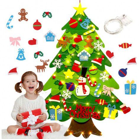 Manufacturers supply wholesale Felt Christmas tree, non-woven Christmas pendant, DIY decorative Felt Christmas tree
