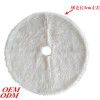 Cross border new pure white fluffy Christmas Tree Skirt ornaments holiday decorations falling water roll bundle wool Tree Skirt