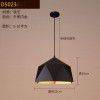 Loft creative single head iron pot cover simple restaurant lighting American retro Nordic Industrial wine bar Chandelier