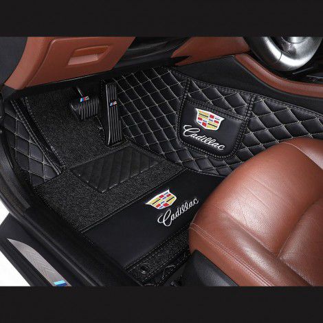 Applicable to Cadillac xt5xt4atslct5ct6cts fully enclosed foot mat silk Ring car foot mat