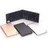 F66 wireless Bluetooth folding keyboard aluminum alloy folding mini keyboard double folding Bluetooth keyboard flat panel keyboard