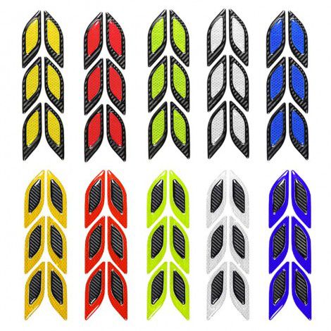Automobile anti-collision strip leaf plate reflective sticker side air outlet head cover luminous warning reflective sticker vehicle reflective sticker