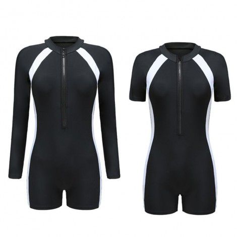 Sports swimwear women's ins professional conservative one-piece long sleeve 2022 women's swimwear wholesale hot spring women's wear