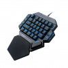 Cross border direct supply K50 single handed keyboard RGB lighting game mechanical keyboard / with macro definition function / green axis/