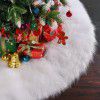 Cross border new pure white fluffy Christmas Tree Skirt ornaments holiday decorations falling water roll bundle wool Tree Skirt