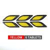 Automobile anti-collision strip leaf plate reflective sticker side air outlet head cover luminous warning reflective sticker vehicle reflective sticker