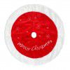 Cross border new pure white fluffy Christmas Tree Skirt ornaments holiday decorations falling water roll bundle wool Tree Skirt