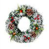 Pure manual Christmas wreath, holiday wreath, simulated Christmas tree decoration, wedding ceremony wreath, factory direct sales
