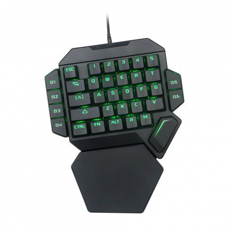Cross border direct supply K50 single handed keyboard RGB lighting game mechanical keyboard / with macro definition function / green axis/