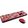 Ferris hand wireless keyboard mouse color lipstick girl punk keyboard office set home computer Amazon
