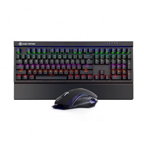 The special Internet bar for electric machine is popular. The mk15 key mouse set of the magic refiner has a mechanical keyboard. The office game keyboard is available in stock