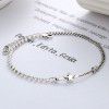 S925 sterling silver jewelry Lucky Star Bracelet female Birthday Korean version simple handmade jewelry lovers accessories factory wholesale