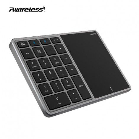 Two in one wireless digital keypad touch mouse type-C charging Bluetooth 2.4G dual-mode digital keyboard